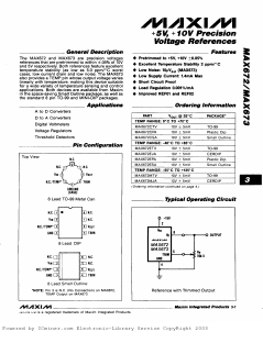 MAX673EJA Datasheet PDF Maxim Integrated