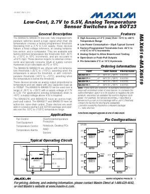 MAX6516UKP065 Datasheet PDF Maxim Integrated
