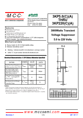 3KP180A Datasheet PDF Micro Commercial Components