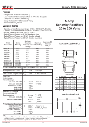 SK5200AFL-TP Datasheet PDF Micro Commercial Components