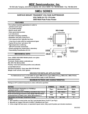 SMDJ10C Datasheet PDF MDE Semiconductor