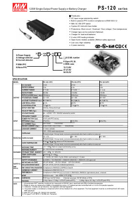 PS-120N-13C Datasheet PDF Mean Well Enterprises Co., Ltd.