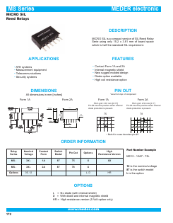 MS05-2A87-75D Datasheet PDF Meder Electronic