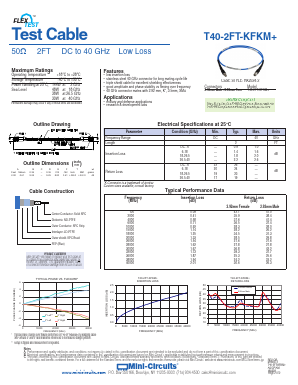T40-2FT-KFKM Datasheet PDF Mini-Circuits