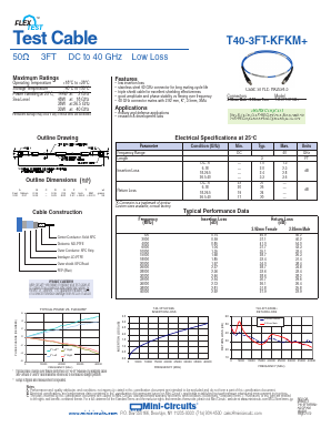 T40-3FT-KFKM Datasheet PDF Mini-Circuits