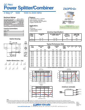 ZA3PD-2 Datasheet PDF Mini-Circuits