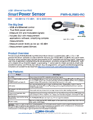 PWR-6LRMS-RC Datasheet PDF Mini-Circuits