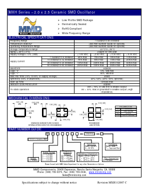 MXH110048AH Datasheet PDF MMD Components