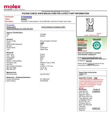 AA-2704-05XT Datasheet PDF Molex Connectors