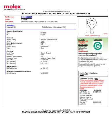 AA-332-06T Datasheet PDF Molex Connectors