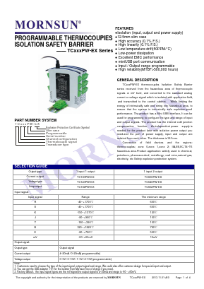 TC140PW-EX Datasheet PDF MORNSUN Science& Technology Ltd.