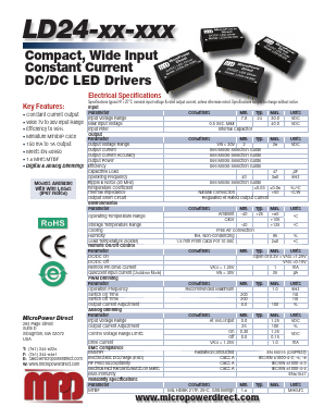 LD24-17-600 Datasheet PDF MicroPower Direct, LLC