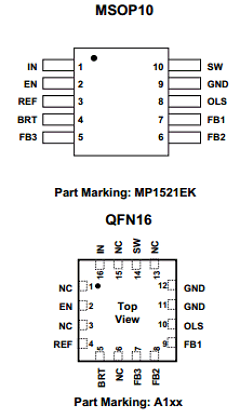 MP1521 Datasheet PDF Monolithic Power Systems