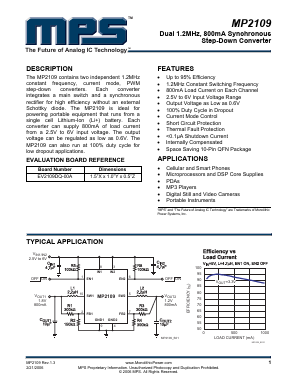 EV2109DQ-00A Datasheet PDF Monolithic Power Systems