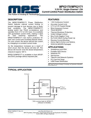 MP62170ES-Z Datasheet PDF Monolithic Power Systems