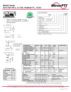 M60051LFBK Datasheet PDF MTRONPTI