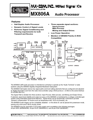 MX806ALH Datasheet PDF MX-COM Inc 