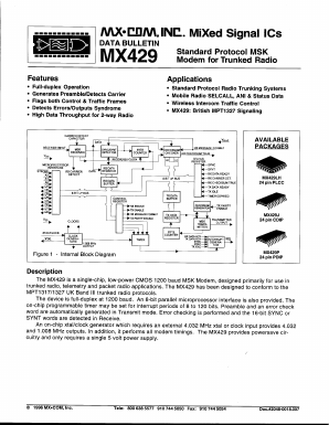 MX429J Datasheet PDF MX-COM Inc 