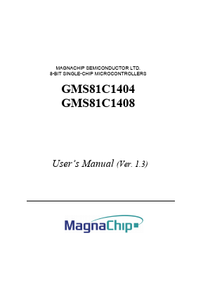GMS81C1404D Datasheet PDF MagnaChip Semiconductor
