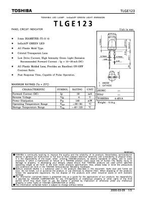 TLGE123 Datasheet PDF Marktech Optoelectronics