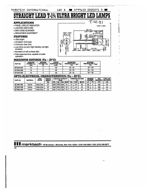 MT150F Datasheet PDF Marktech Optoelectronics