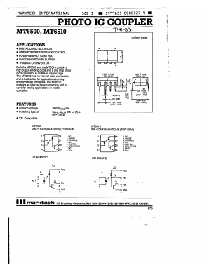 MT6500 Datasheet PDF Marktech Optoelectronics