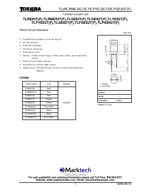 TLPYE62TF Datasheet PDF Marktech Optoelectronics