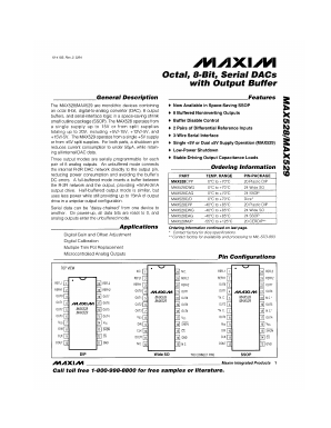 MAX528 Datasheet PDF Maxim Integrated