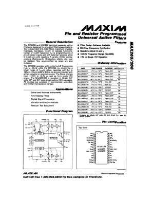 MAX265AMJI Datasheet PDF Maxim Integrated