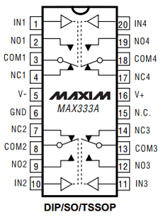 MAX333AEPP Datasheet PDF Maxim Integrated