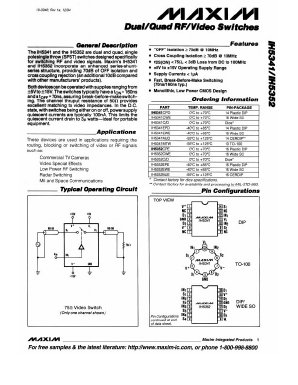 IH5351C/D Datasheet PDF Maxim Integrated