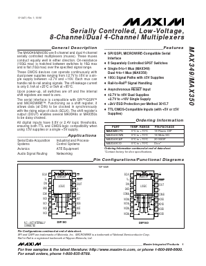 MAX350CPN Datasheet PDF Maxim Integrated