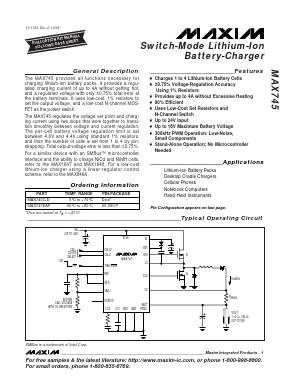 MAX745C/D Datasheet PDF Maxim Integrated