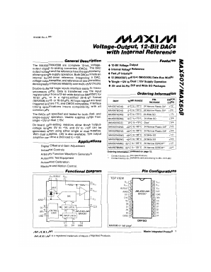 MAX508ACWP Datasheet PDF Maxim Integrated
