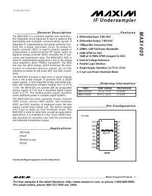 MAX1005CEE-T Datasheet PDF Maxim Integrated