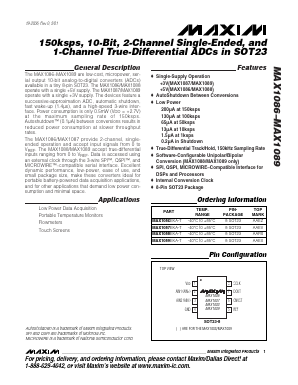 MAX1086 Datasheet PDF Maxim Integrated