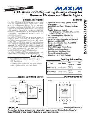 MAX1577ZETA Datasheet PDF Maxim Integrated