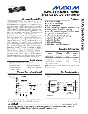 MAX1760H Datasheet PDF Maxim Integrated
