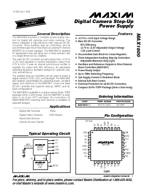 MAX1800 Datasheet PDF Maxim Integrated