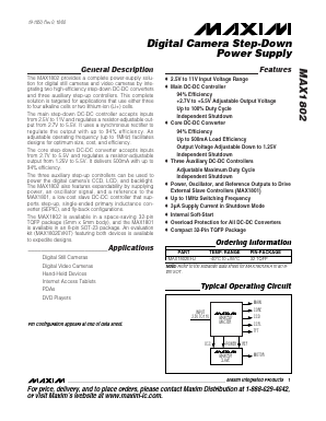 MAX1802 Datasheet PDF Maxim Integrated