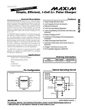 MAX1879EUA Datasheet PDF Maxim Integrated