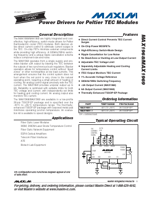 MAX1969 Datasheet PDF Maxim Integrated