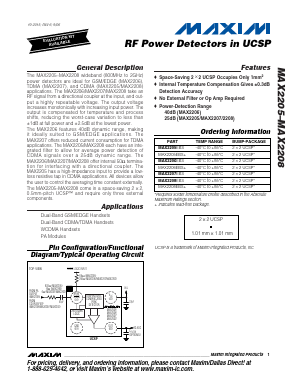 MAX2206 Datasheet PDF Maxim Integrated
