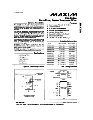 MAX281ACWE Datasheet PDF Maxim Integrated