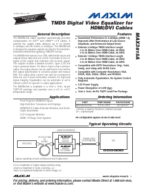 MAX3815A Datasheet PDF Maxim Integrated