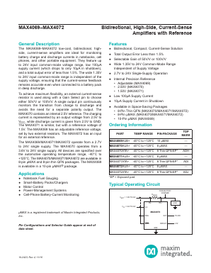 MAX4069 Datasheet PDF Maxim Integrated