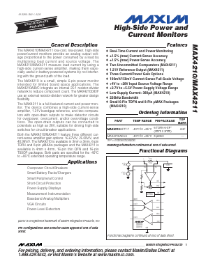 MAX4211AEUE Datasheet PDF Maxim Integrated