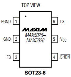 MAX5025 Datasheet PDF Maxim Integrated