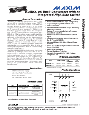 MAX5088ATE Datasheet PDF Maxim Integrated