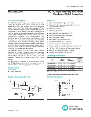 MAX5090B Datasheet PDF Maxim Integrated